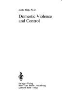 Domestic violence and control by Jan E. Stets