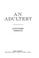 Cover of: An adultery