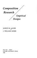 Cover of: Composition research: empirical designs