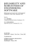 Cover of: Reliability and robustness of engineering software: edited papers presented at the 1st International Conference, Como, Italy, September 1987