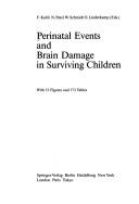 Cover of: Perinatal events and brain damage in surviving children