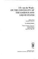 On the continuity of the gaseous and liquid states by Waals, J. D. van der
