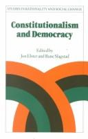 Cover of: Constitutionalism and democracy
