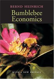 Cover of: Bumblebee economics by Bernd Heinrich ; with a new preface.