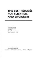 Cover of: The best résumés for scientists and engineers