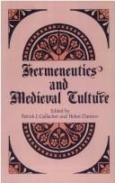 Cover of: Hermeneutics and medieval culture