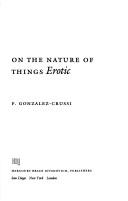 Cover of: On the nature of things erotic