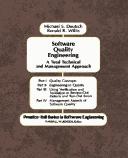 Cover of: Software quality engineering: a total technical and management approach