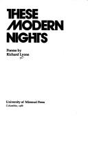 Cover of: These modern nights: poems