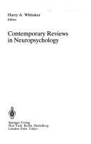 Cover of: Contemporary reviews in neuropsychology