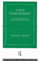 Cover of: State punishment: political principles and community values