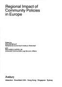 Cover of: Regional impact of Community policies in Europe by edited by Willem Molle and Riccardo Cappellin.