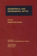 Cover of: Geometrical and instrumental optics