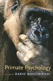 Cover of: Primate Psychology
