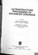 Cover of: Ultrastructure processing of advanced ceramics