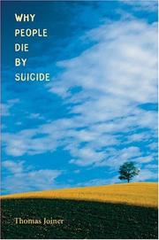 Why people die by suicide by Thomas E. Joiner