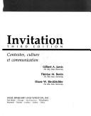 Cover of: Invitation by Gilbert A. Jarvis