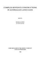Cover of: Complex sentence constructions in Australian languages