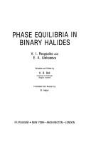 Cover of: Phase equilibria in binary halides