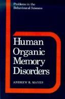 Cover of: Human organic memory disorders