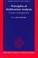 Cover of: Principles of multivariate analysis