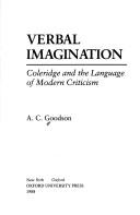 Cover of: Verbal imagination: Coleridge and the language of modern criticism