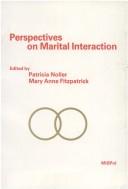 Cover of: Perspectives on marital interaction
