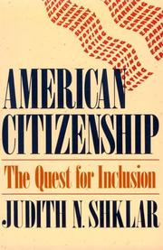 Cover of: American Citizenship by Judith N. Shklar