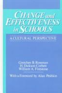 Cover of: Change and effectiveness in schools: a cultural perspective