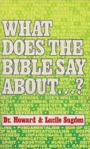 Cover of: What does the Bible say about--?: question and answer time