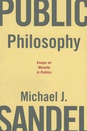 Cover of: Public Philosophy by Michael J. Sandel