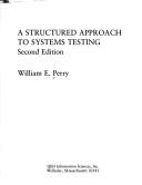 Cover of: A structured approach to systems testing