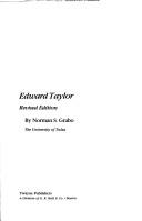 Cover of: Edward Taylor by Norman S. Grabo