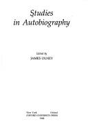 Cover of: Studies in autobiography by edited by James Olney.