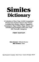 Cover of: Similes dictionary