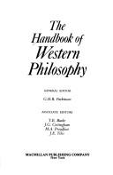 Cover of: The Handbook of Western philosophy by general editor, G.H.R. Parkinson ; associate editors, T.E. Burke ... [et al.].