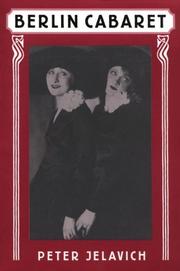 Cover of: Berlin Cabaret (Studies in Cultural History)