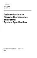 Cover of: An introduction to discrete mathematics and formal system specification by D. Ince