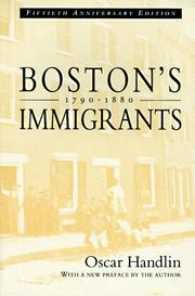 Boston's Immigrants, 1790-1880