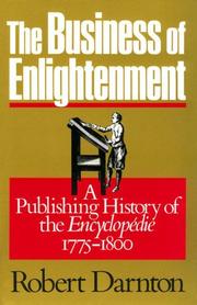 Cover of: The business of enlightenment by Robert Darnton