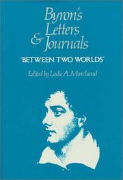 Cover of: Byron's Letters and Journals: Volume VII, 'Between two worlds', 1820 (Byron's Letters and Journals)