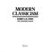 Cover of: Modern classicism
