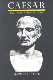 Cover of: Caesar: Politician and Statesman