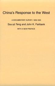 Cover of: China's Response to the West by Ssŭ-yü Têng, John King Fairbank