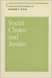 Cover of: Social choice and justice.