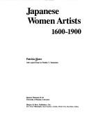 Cover of: Japanese women artists, 1600-1900