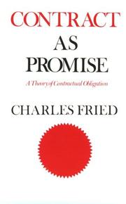 Contract as Promise by Charles Fried