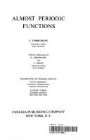 Cover of: Almost periodic functions by C. Corduneanu