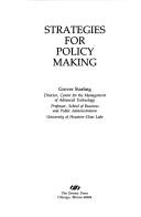 Cover of: Strategies for policy making