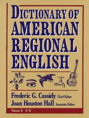 Cover of: Dictionary of American Regional English: Volume 2 by 